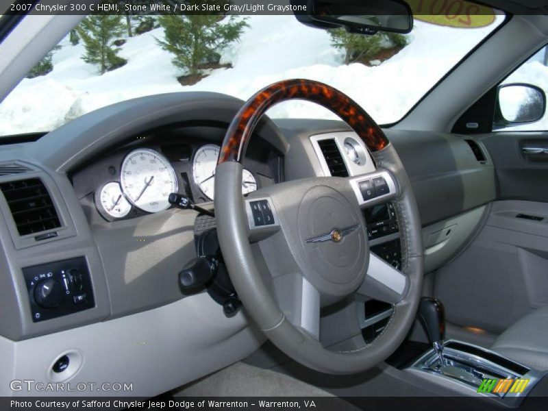 Stone White / Dark Slate Gray/Light Graystone 2007 Chrysler 300 C HEMI