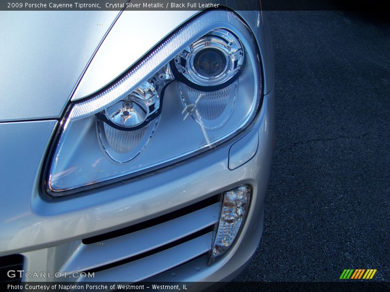 Crystal Silver Metallic / Black Full Leather 2009 Porsche Cayenne Tiptronic