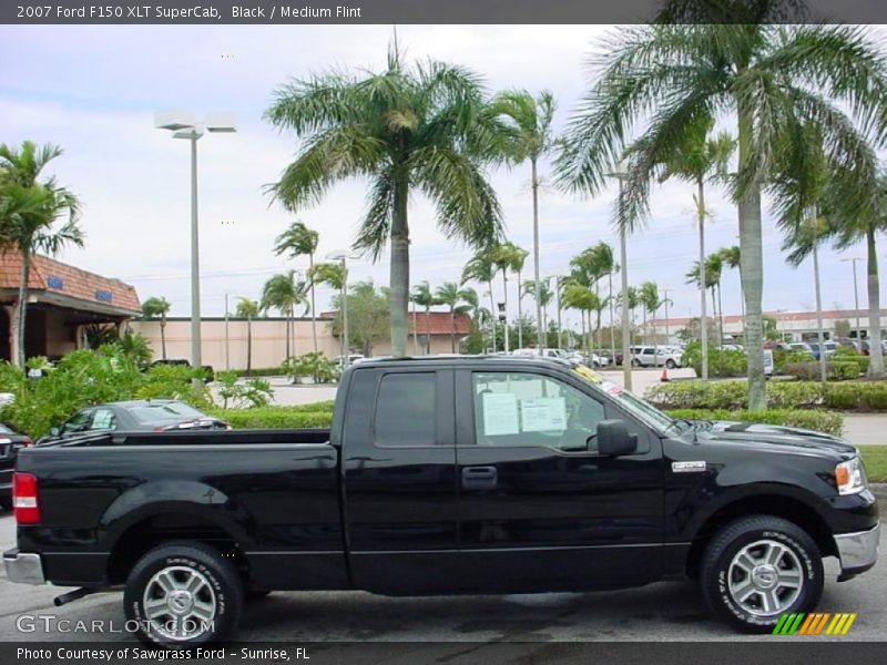 Black / Medium Flint 2007 Ford F150 XLT SuperCab