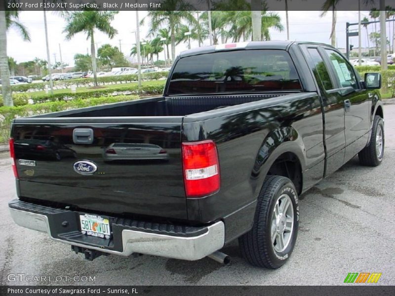 Black / Medium Flint 2007 Ford F150 XLT SuperCab