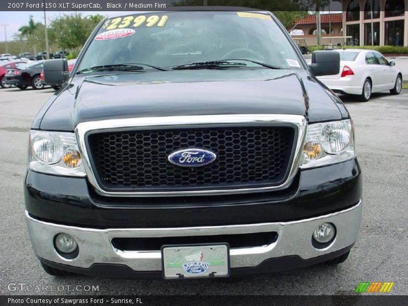 Black / Medium Flint 2007 Ford F150 XLT SuperCab