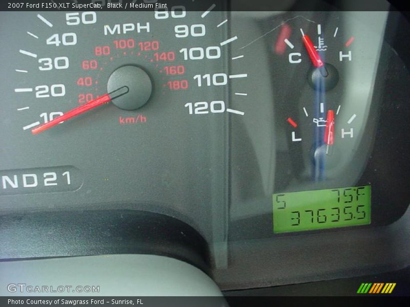 Black / Medium Flint 2007 Ford F150 XLT SuperCab