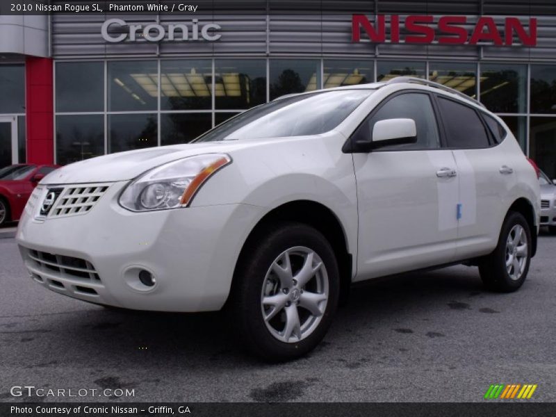 Phantom White / Gray 2010 Nissan Rogue SL