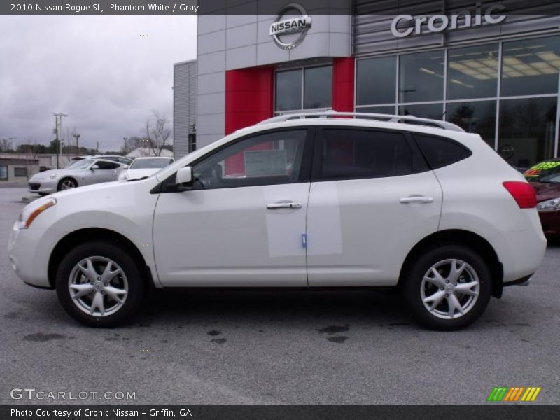 Phantom White / Gray 2010 Nissan Rogue SL