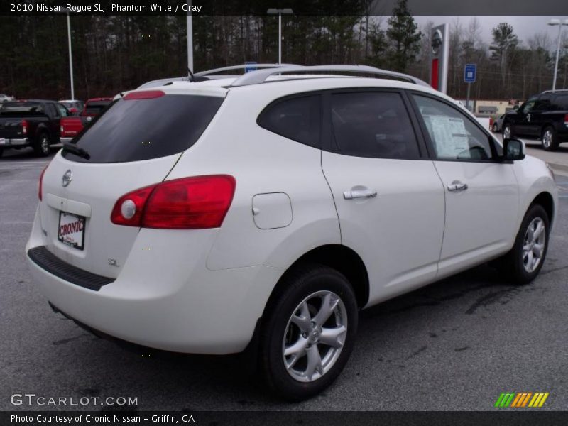 Phantom White / Gray 2010 Nissan Rogue SL