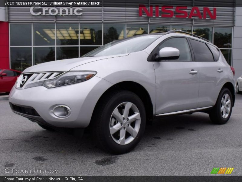 Brilliant Silver Metallic / Black 2010 Nissan Murano SL