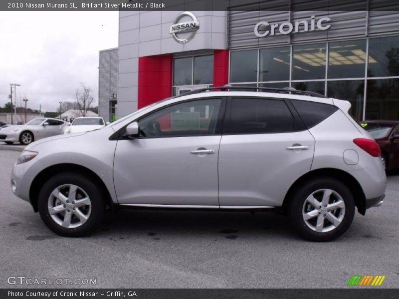 Brilliant Silver Metallic / Black 2010 Nissan Murano SL