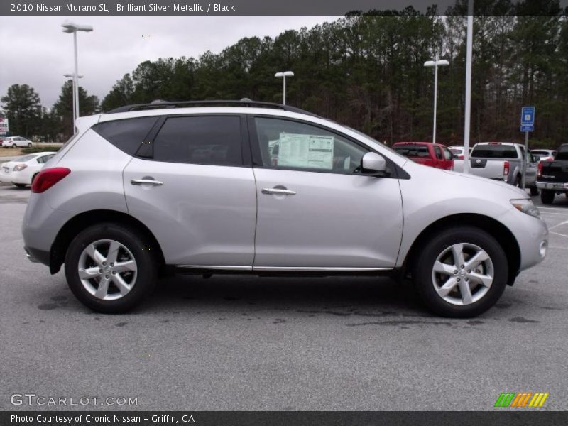 Brilliant Silver Metallic / Black 2010 Nissan Murano SL