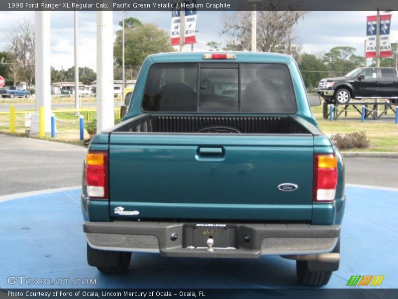 Pacific Green Metallic / Medium Graphite 1998 Ford Ranger XL Regular Cab