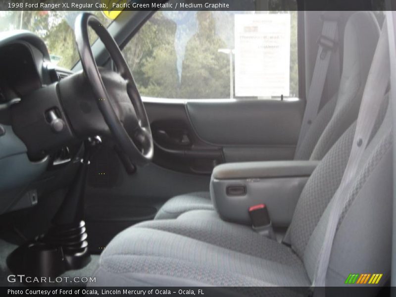 Pacific Green Metallic / Medium Graphite 1998 Ford Ranger XL Regular Cab