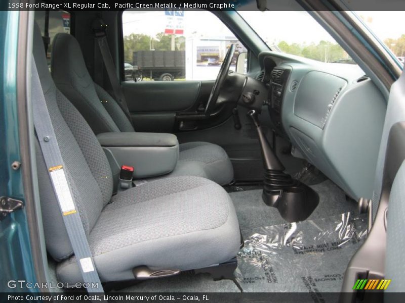 Pacific Green Metallic / Medium Graphite 1998 Ford Ranger XL Regular Cab