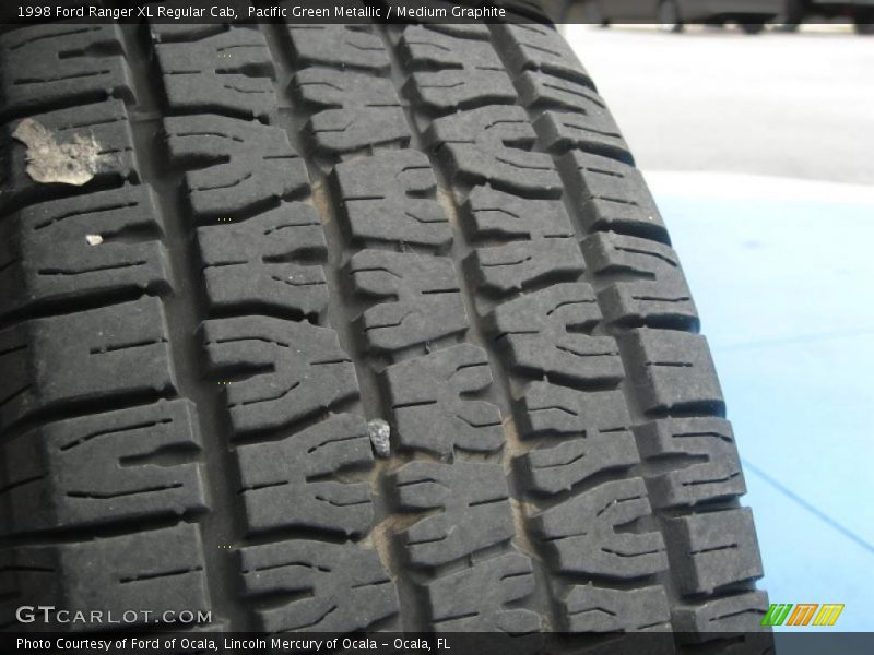 Pacific Green Metallic / Medium Graphite 1998 Ford Ranger XL Regular Cab