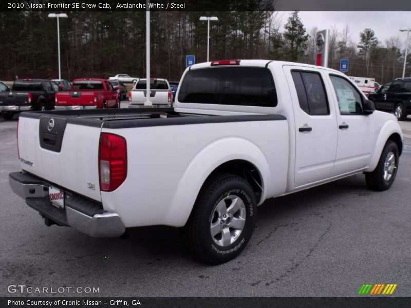 Avalanche White / Steel 2010 Nissan Frontier SE Crew Cab