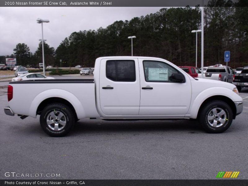 Avalanche White / Steel 2010 Nissan Frontier SE Crew Cab