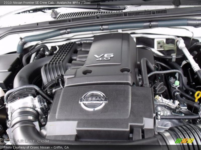 Avalanche White / Steel 2010 Nissan Frontier SE Crew Cab