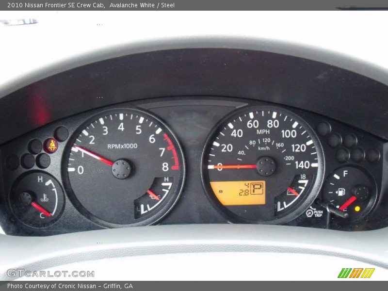 Avalanche White / Steel 2010 Nissan Frontier SE Crew Cab