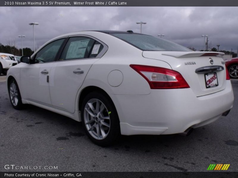 Winter Frost White / Caffe Latte 2010 Nissan Maxima 3.5 SV Premium