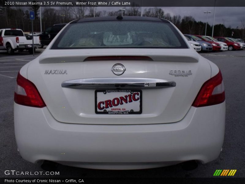 Winter Frost White / Caffe Latte 2010 Nissan Maxima 3.5 SV Premium