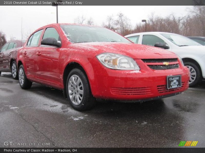 Victory Red / Gray 2010 Chevrolet Cobalt LS Sedan