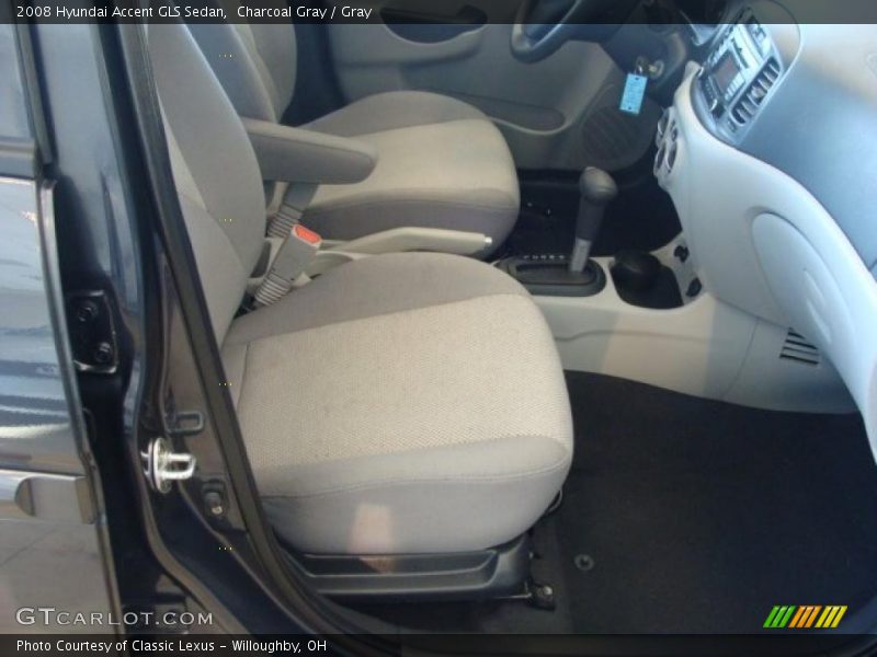 Charcoal Gray / Gray 2008 Hyundai Accent GLS Sedan