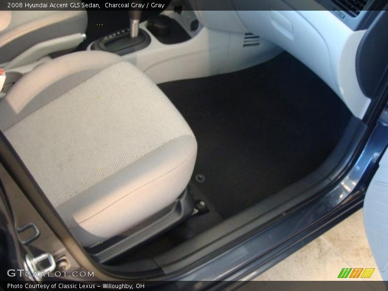 Charcoal Gray / Gray 2008 Hyundai Accent GLS Sedan