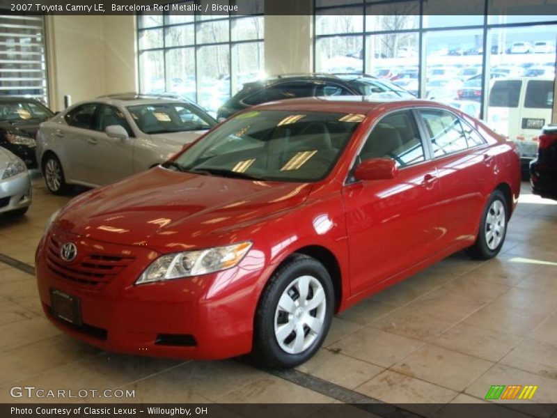 Barcelona Red Metallic / Bisque 2007 Toyota Camry LE