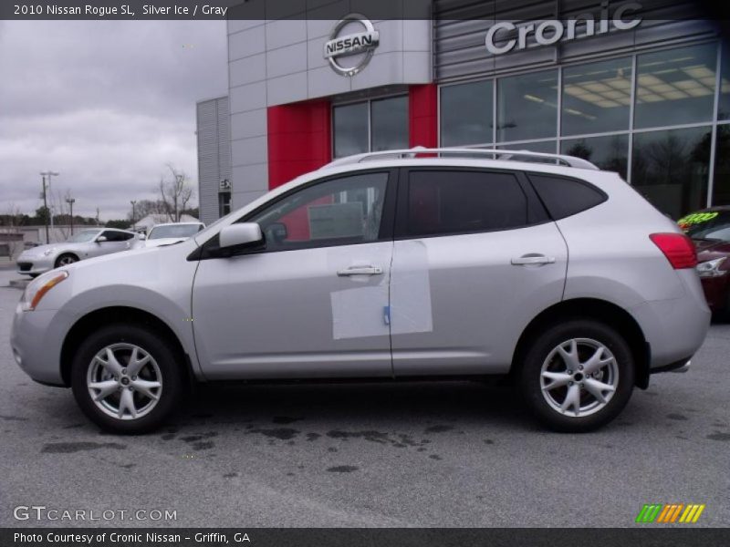 Silver Ice / Gray 2010 Nissan Rogue SL