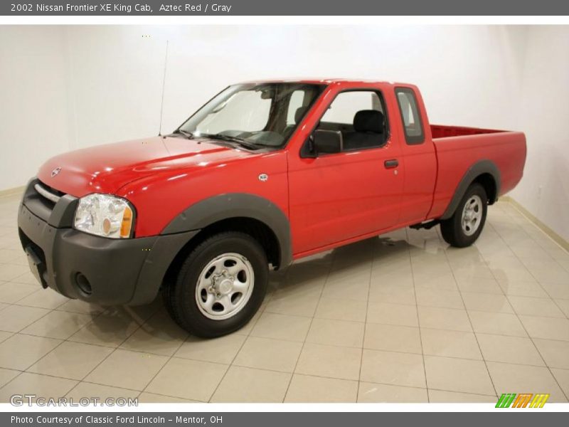 Aztec Red / Gray 2002 Nissan Frontier XE King Cab