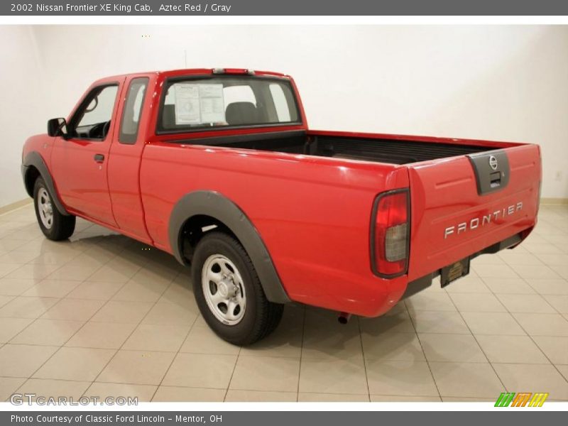 Aztec Red / Gray 2002 Nissan Frontier XE King Cab