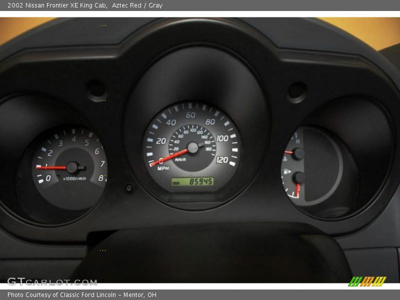 Aztec Red / Gray 2002 Nissan Frontier XE King Cab