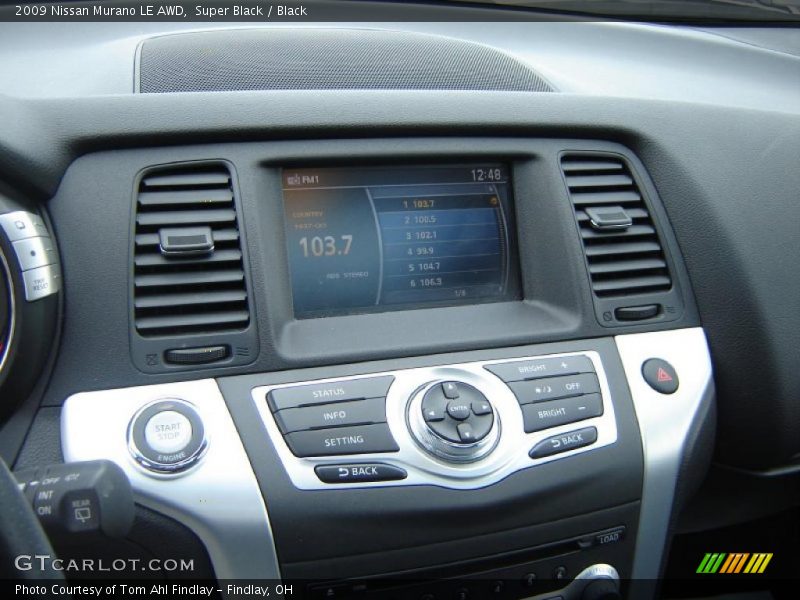 Super Black / Black 2009 Nissan Murano LE AWD