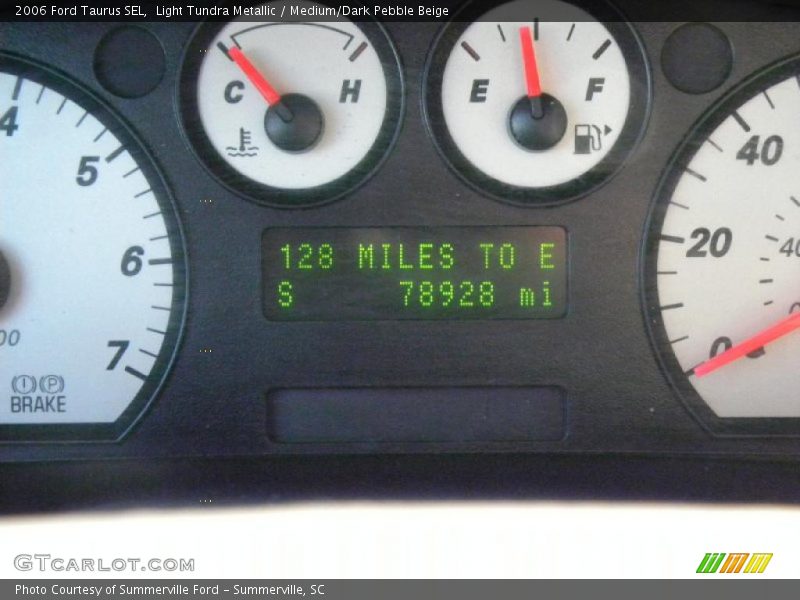 Light Tundra Metallic / Medium/Dark Pebble Beige 2006 Ford Taurus SEL
