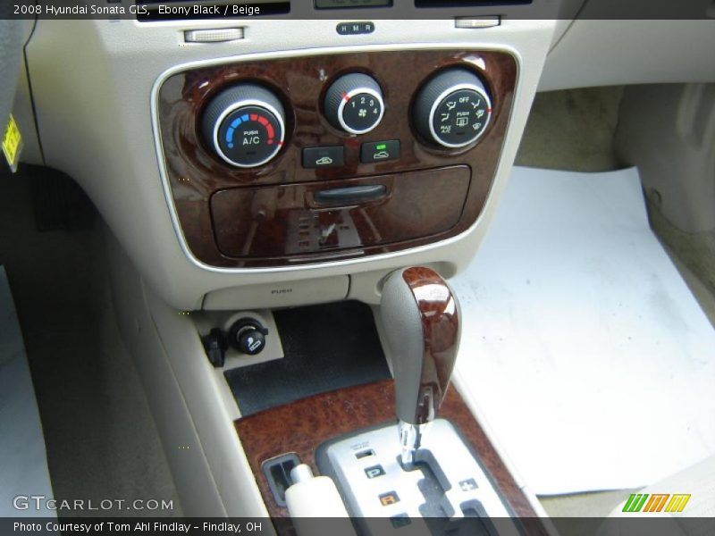 Ebony Black / Beige 2008 Hyundai Sonata GLS