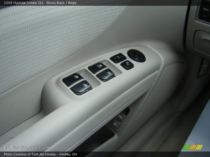 Ebony Black / Beige 2008 Hyundai Sonata GLS