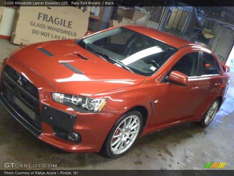 Rally Red Metallic / Black 2008 Mitsubishi Lancer Evolution GSR