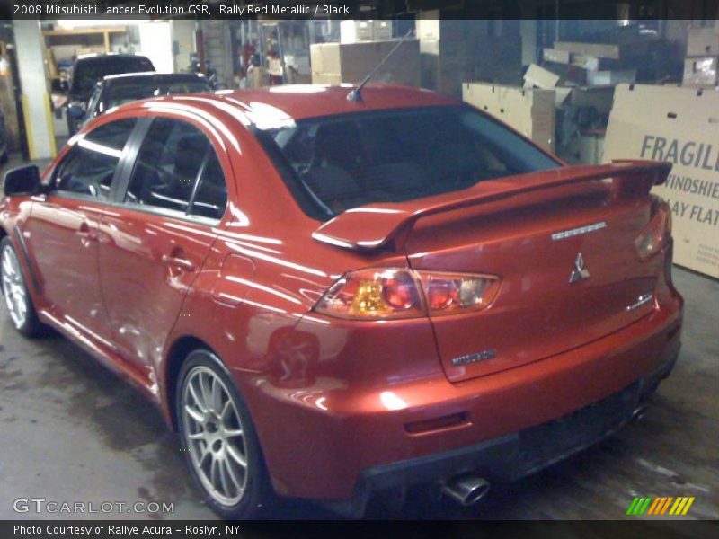 Rally Red Metallic / Black 2008 Mitsubishi Lancer Evolution GSR
