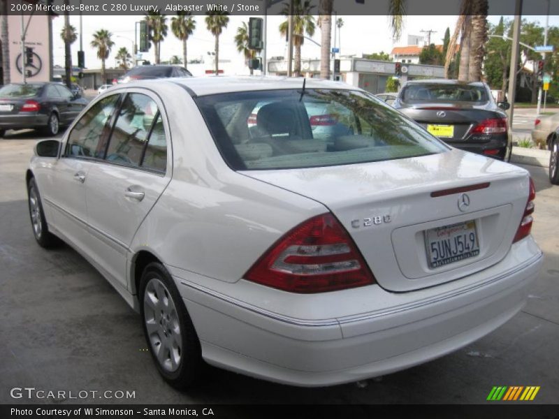 Alabaster White / Stone 2006 Mercedes-Benz C 280 Luxury