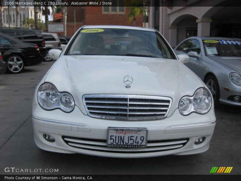 Alabaster White / Stone 2006 Mercedes-Benz C 280 Luxury