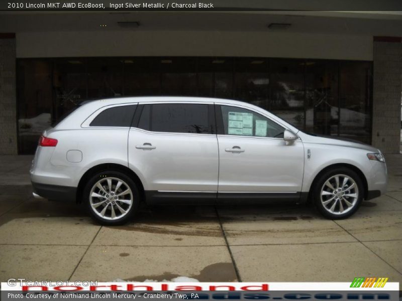 Ingot Silver Metallic / Charcoal Black 2010 Lincoln MKT AWD EcoBoost