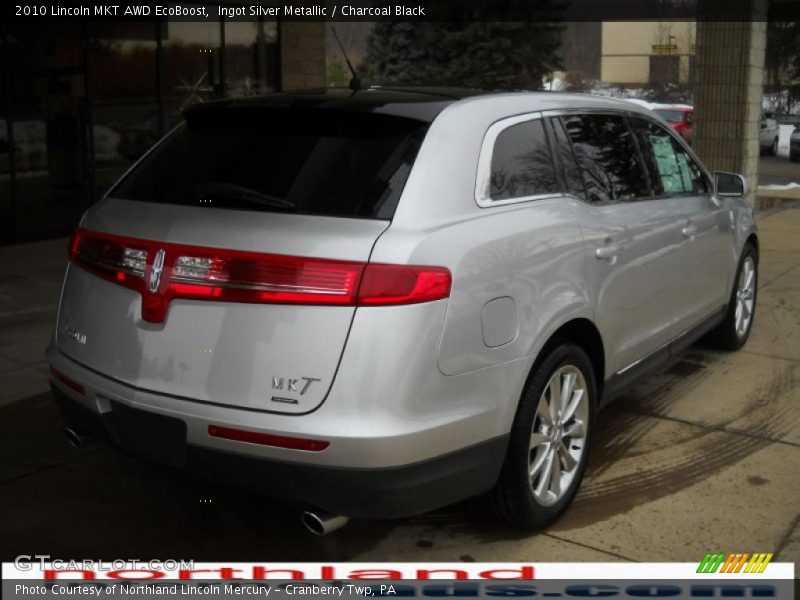 Ingot Silver Metallic / Charcoal Black 2010 Lincoln MKT AWD EcoBoost