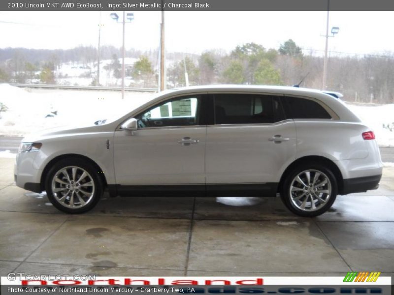 Ingot Silver Metallic / Charcoal Black 2010 Lincoln MKT AWD EcoBoost
