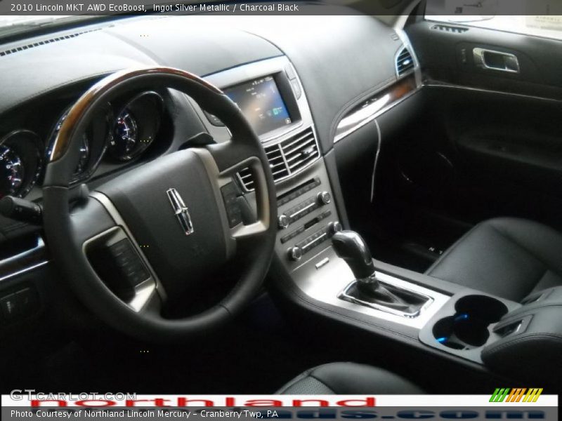 Ingot Silver Metallic / Charcoal Black 2010 Lincoln MKT AWD EcoBoost