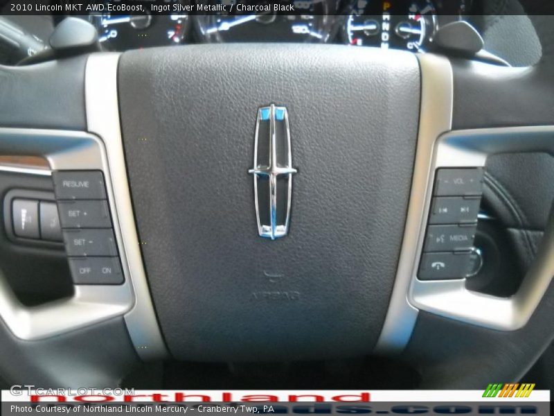 Ingot Silver Metallic / Charcoal Black 2010 Lincoln MKT AWD EcoBoost