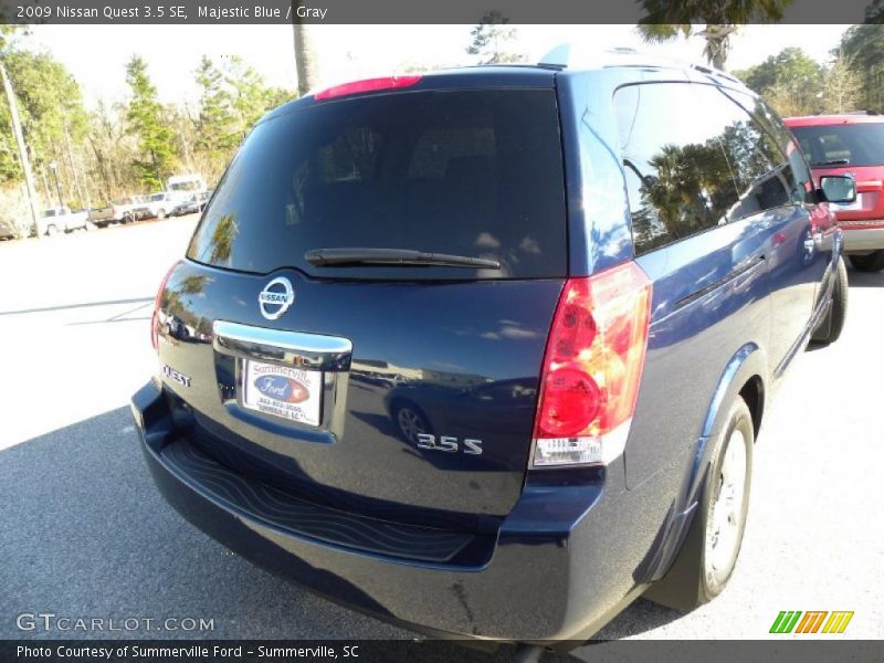 Majestic Blue / Gray 2009 Nissan Quest 3.5 SE