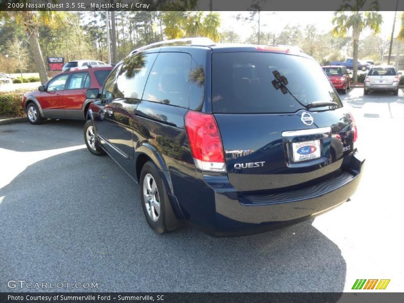 Majestic Blue / Gray 2009 Nissan Quest 3.5 SE
