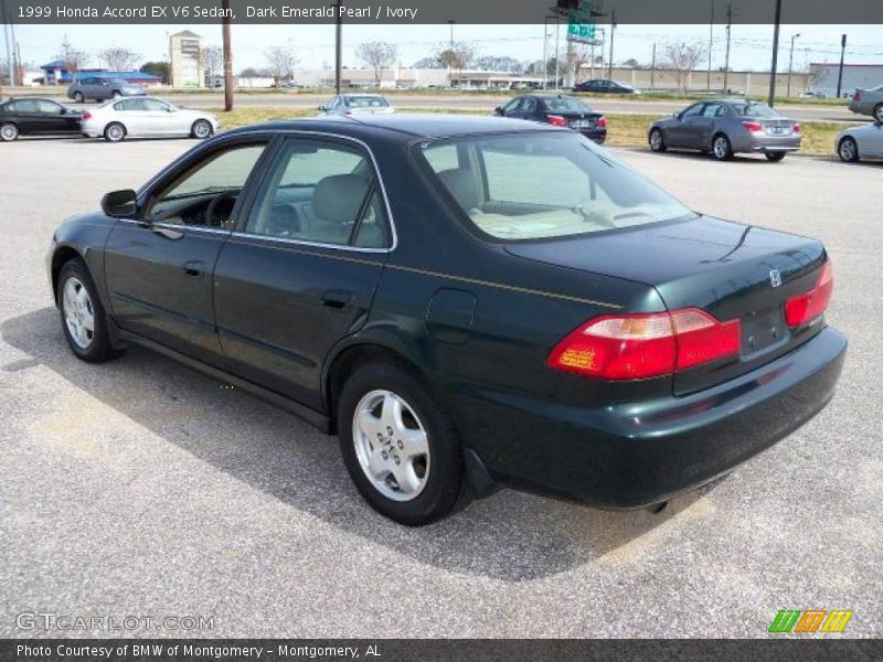 Dark Emerald Pearl / Ivory 1999 Honda Accord EX V6 Sedan