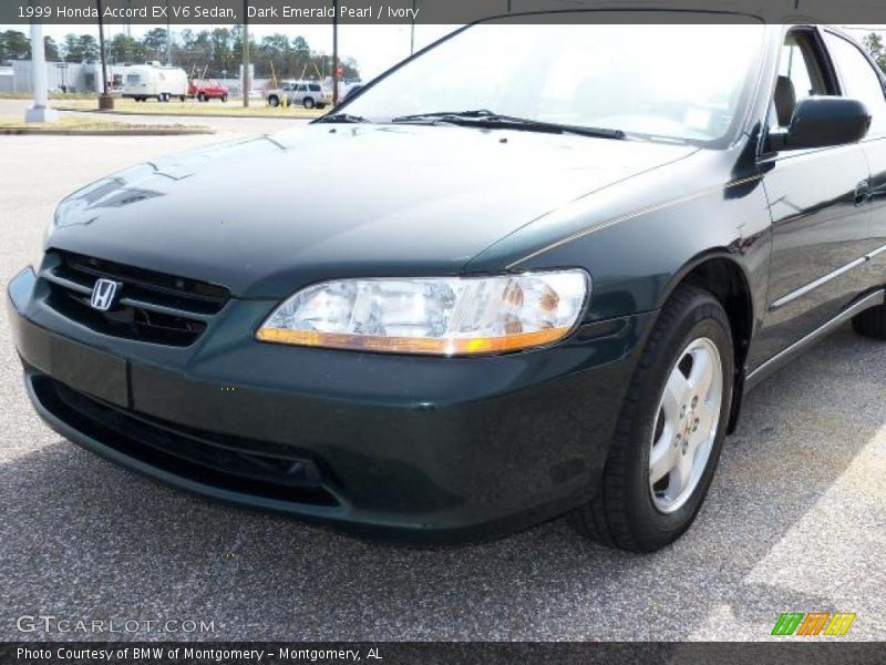 Dark Emerald Pearl / Ivory 1999 Honda Accord EX V6 Sedan