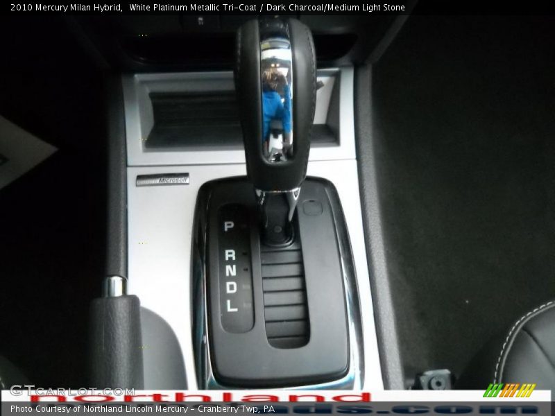 White Platinum Metallic Tri-Coat / Dark Charcoal/Medium Light Stone 2010 Mercury Milan Hybrid