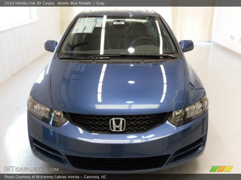 Atomic Blue Metallic / Gray 2010 Honda Civic EX Coupe