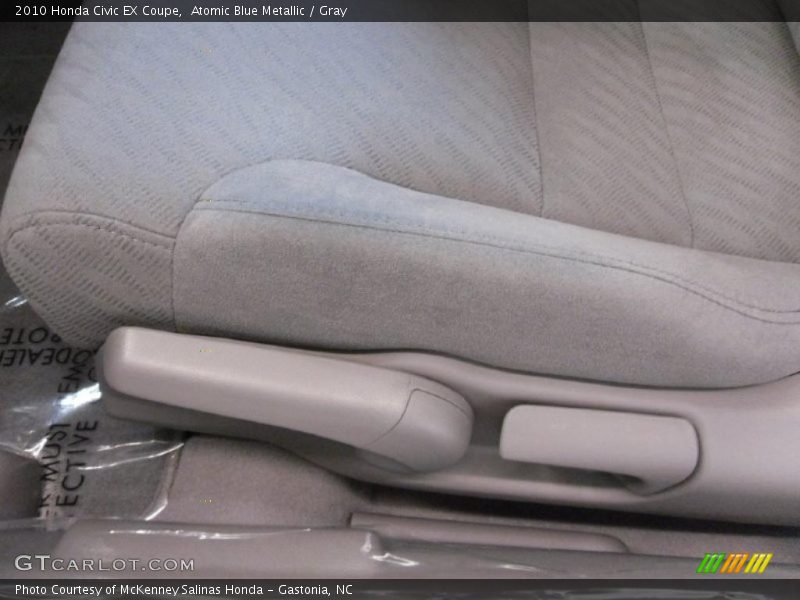 Atomic Blue Metallic / Gray 2010 Honda Civic EX Coupe